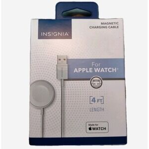 Insignia- Apple Watch Magnetic Charging Cable (4') - White‎